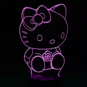Lámpara Acrílico Hello Kitty - 3