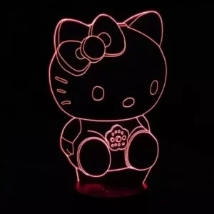 Lámpara Acrílico Hello Kitty - 4